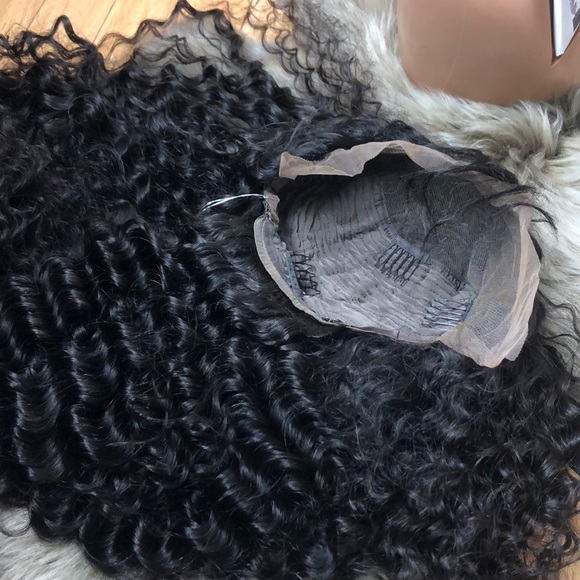 ?26” DEEP CURLY 100% HUMAN LACE FRONT WIG? *NWT* main image 7